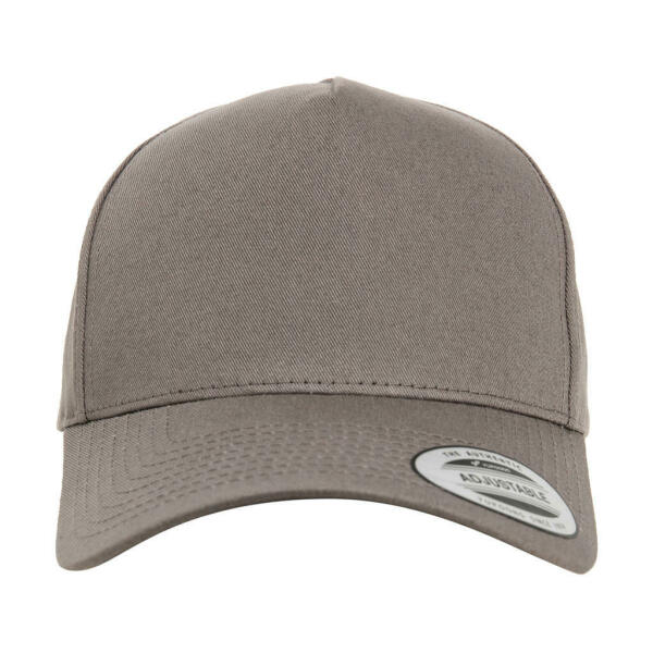 5-Panel Curved Classic Snapback - Grey - One Size